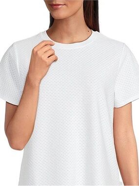 Addison Bay Walnut Crew Neck Short Sleeve Tee - White - XS